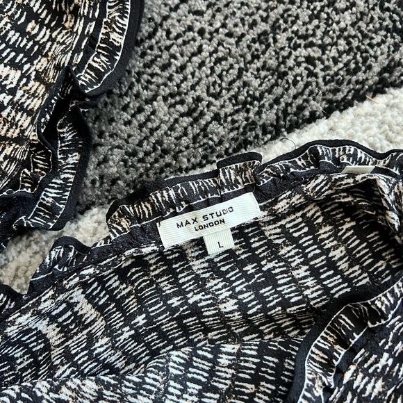 Max Studio London Smocked Waist Jumpsuit - Picture 4 of 5